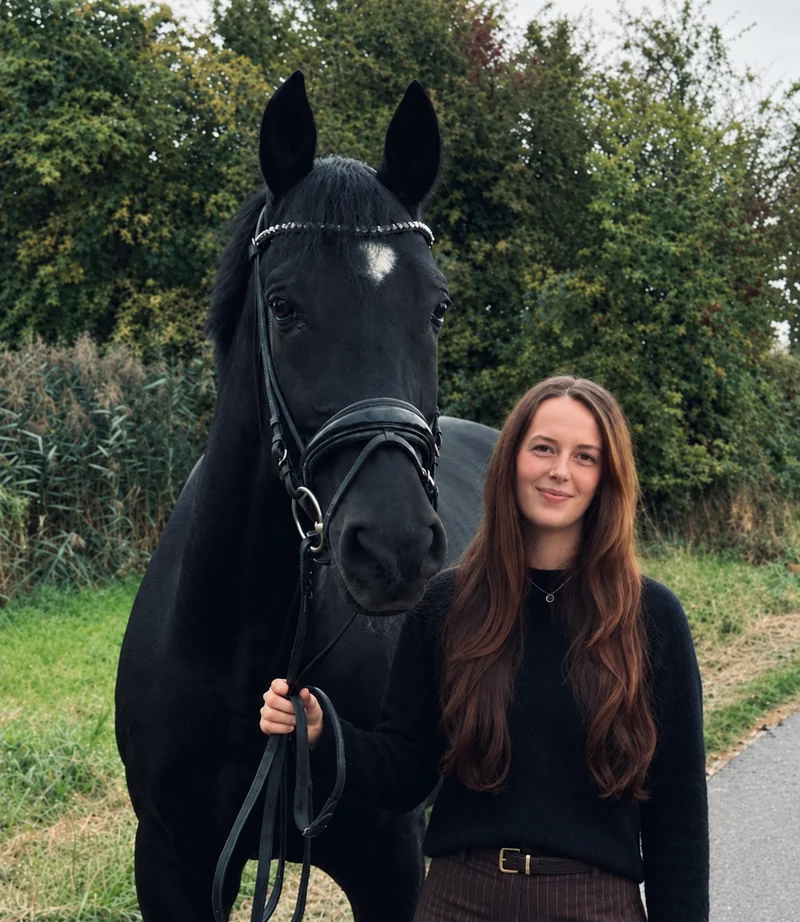 Vivien Simon with her horse